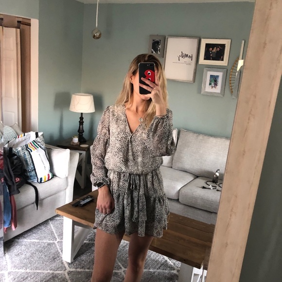 Dynamite leopard tie dress - Picture 1 of 3